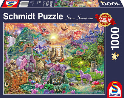 Schmidt - Enchanted Dragon Land- 1000 Piece Jigsaw Puzzle