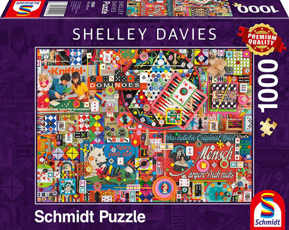Schmidt - Shelley Davies: Vintage Board Games - 1000 Piece Jigsaw Puzzle