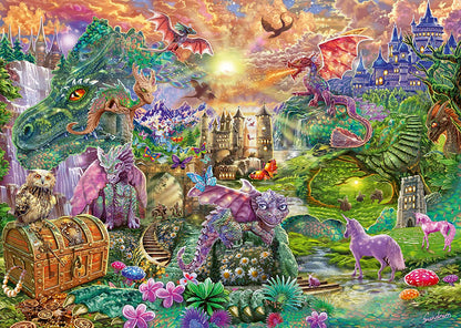 Schmidt - Enchanted Dragon Land- 1000 Piece Jigsaw Puzzle