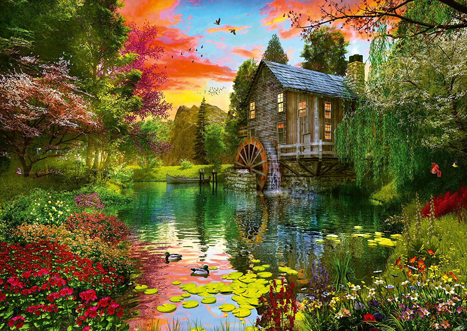 The Watermill – 1000 Piece Jigsaw Puzzle (Schmidt)