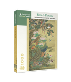 Birds & Flowers: Japanese Hanging Scroll – 1000 Piece Jigsaw Puzzle (Pomegranate)