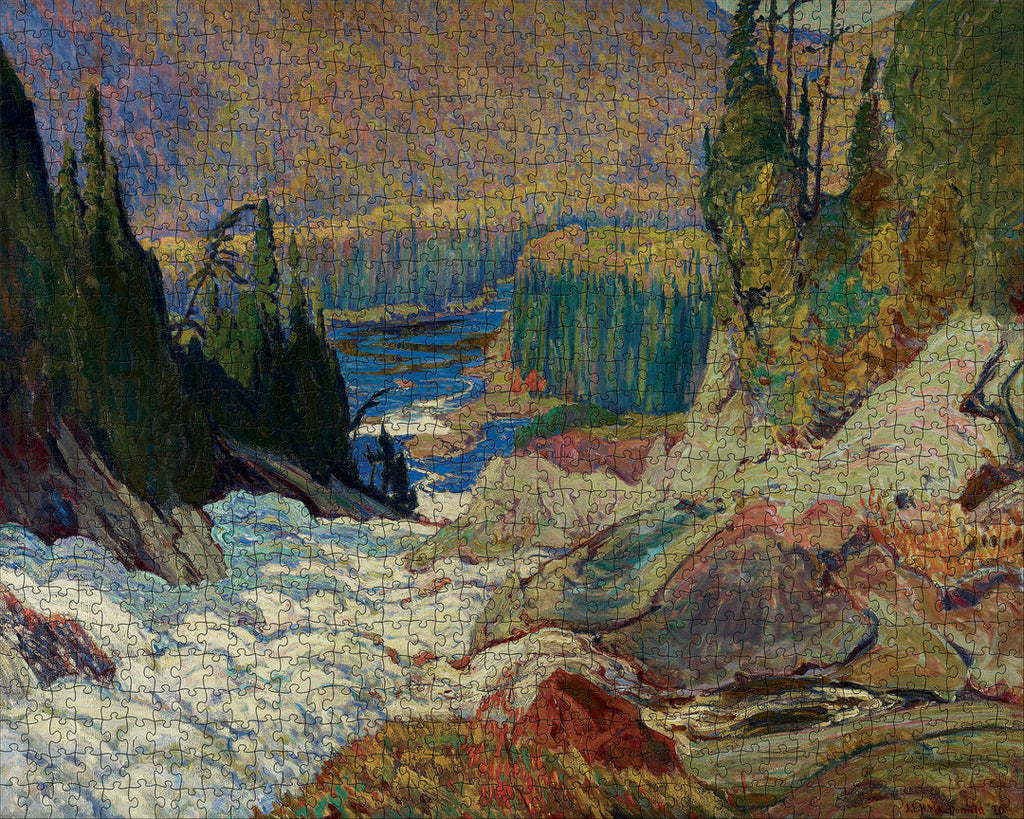 Falls, Montreal River by J.E.H. MacDonald – 1000 Piece Jigsaw Puzzle (Pomegranate)