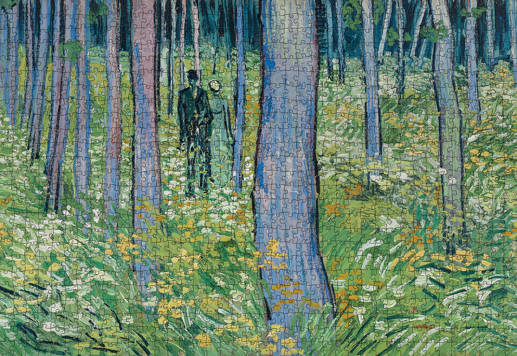 Undergrowth with Two Figures by Vincent van Gogh – 1000 Piece Jigsaw Puzzle (Pomegranate)