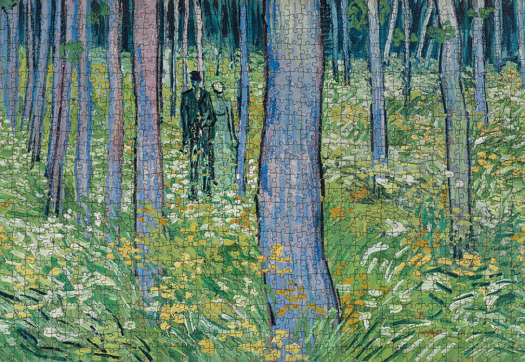 Undergrowth with Two Figures by Vincent van Gogh – 1000 Piece Jigsaw Puzzle (Pomegranate)