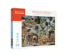 Journey of the Magi by Benozzo Gozzoli – 1000 Piece Jigsaw Puzzle (Pomegranate) - Completed Puzzle