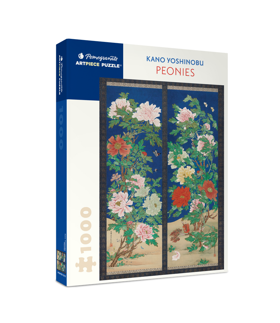 Peonies by Kano Yoshinobu – 1000 Piece Jigsaw Puzzle (Pomegranate)