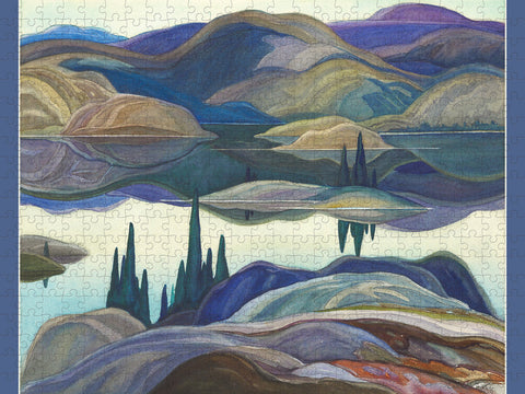 Made up: Mirror Lake by Franklin Carmichael – 500 Piece Jigsaw Puzzle (Pomegranate)