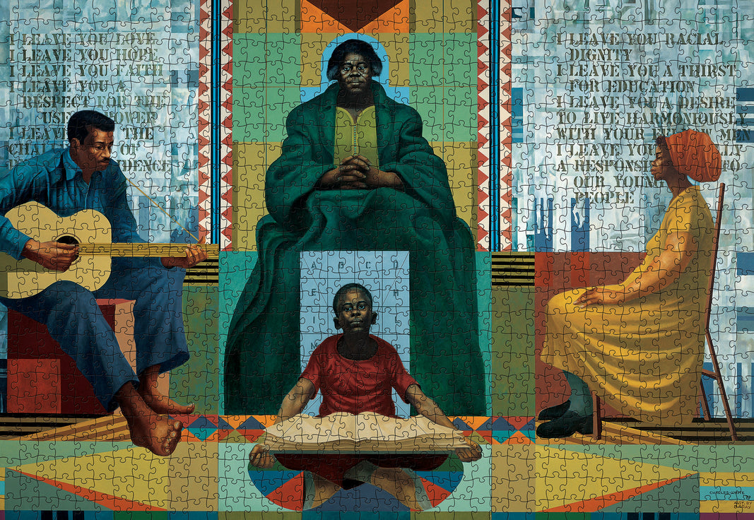 Mary McLeod Bethune Mural by Charles White – 1000 Piece Jigsaw Puzzle (Pomegranate)