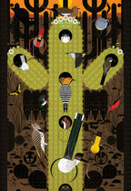 The Desert by Charley Harper – 1000 Piece Jigsaw Puzzle (Pomegranate)