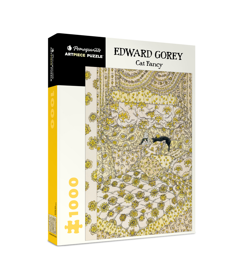 Cat Fancy by Edward Gorey – 1000 Piece Jigsaw Puzzle (Pomegranate)