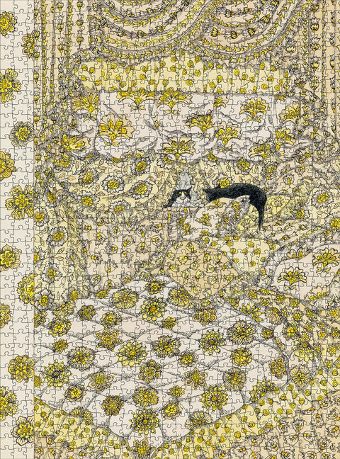 Cat Fancy by Edward Gorey – 1000 Piece Jigsaw Puzzle (Pomegranate)