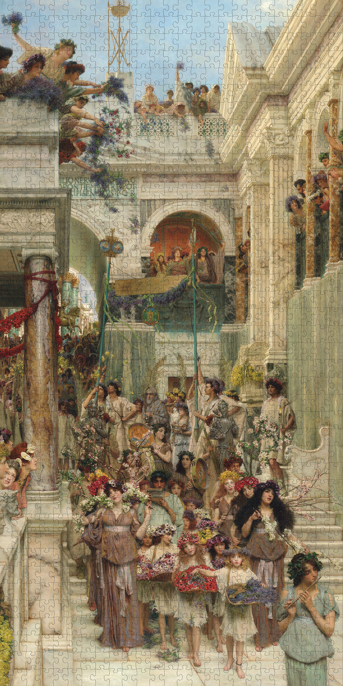 Spring by Lawrence Alma-Tadema – 1000 Piece Jigsaw Puzzle (Pomegranate)