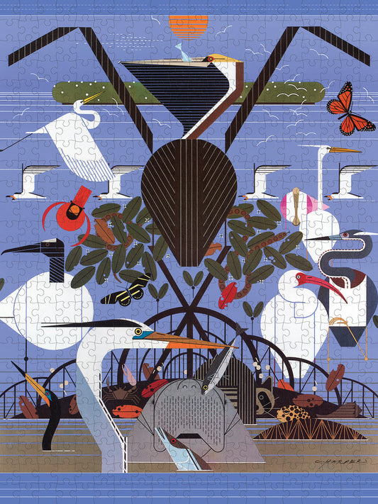 Pomegranate - Charley Harper: Coastal Creatures - 500 Piece Jigsaw Puzzle