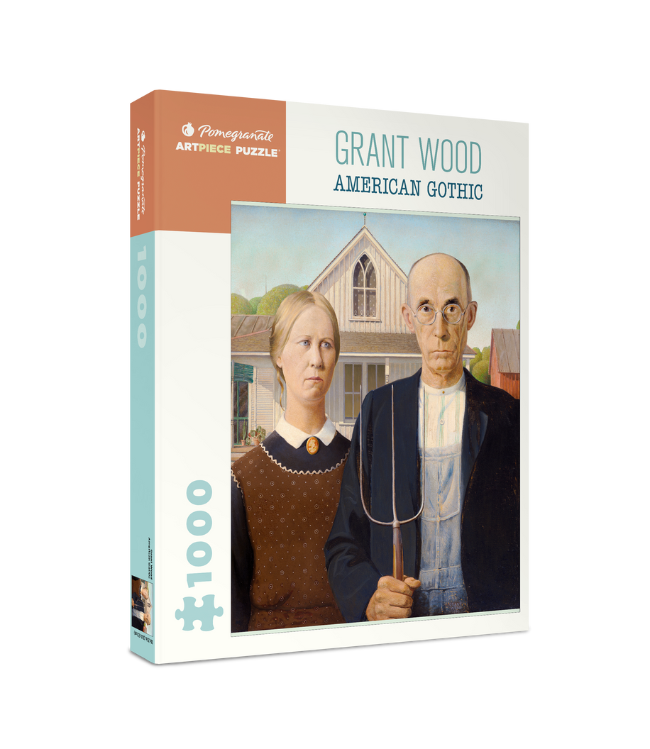 American Gothic by Grant Wood – 1000 Piece Jigsaw Puzzle (Pomegranate)