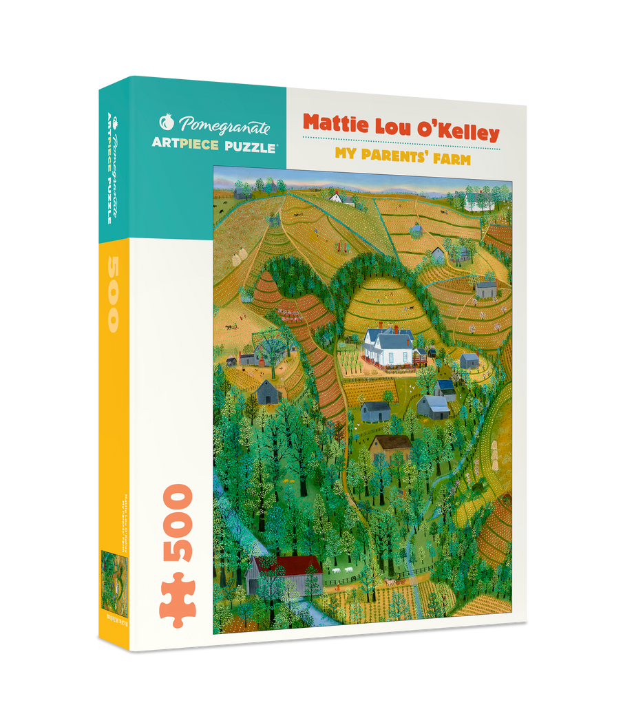 My Parents' Farm by Mattie L. O'Kelley – 500 Piece Jigsaw Puzzle (Pomegranate)