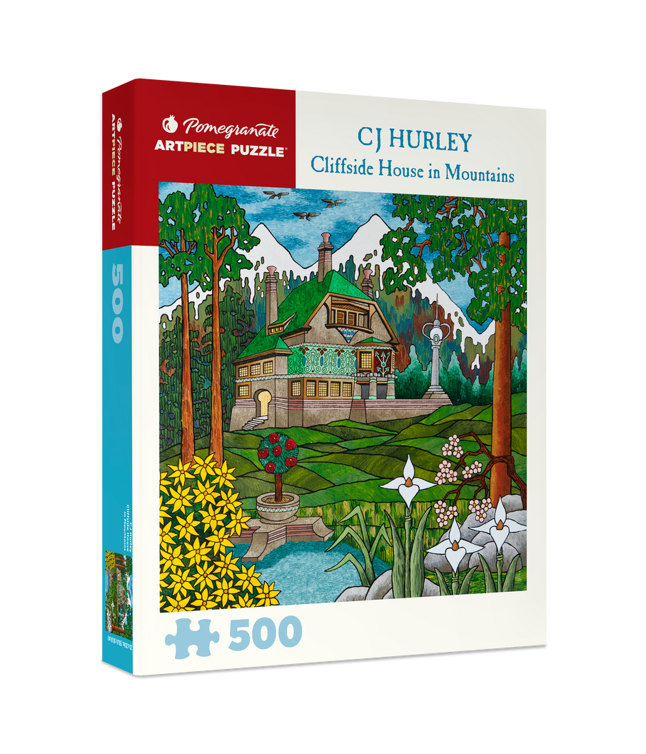 Cliffside House by CJ Hurley – 500 Piece Jigsaw Puzzle (Pomegranate)