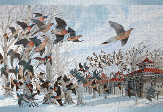 Pomegranate - John A. Ruthven: The Last Passenger Pigeon - 1000 Piece Jigsaw Puzzle