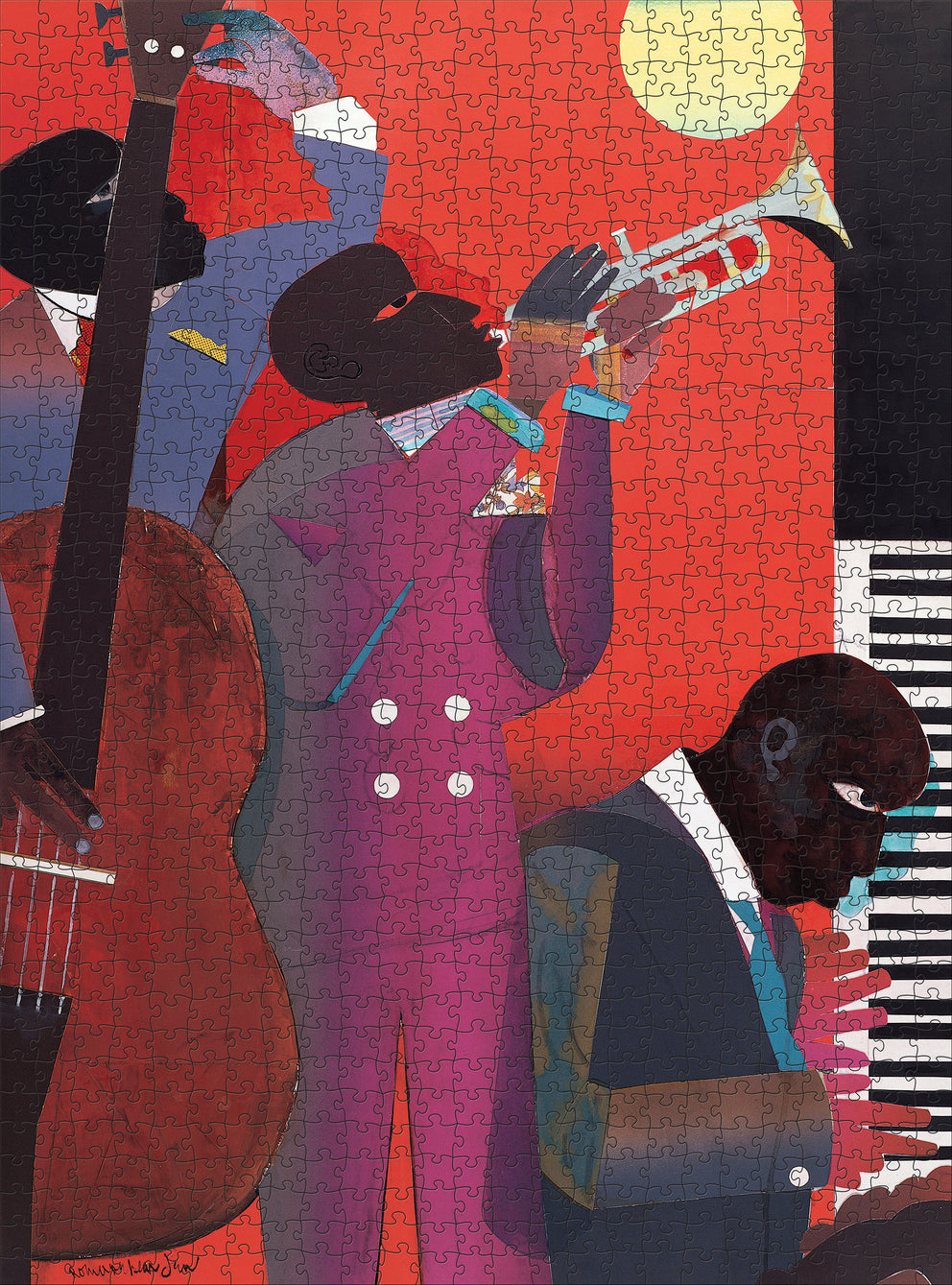 Up at Minton’s by Romare Bearden – 1000 Piece Jigsaw Puzzle (Pomegranate)