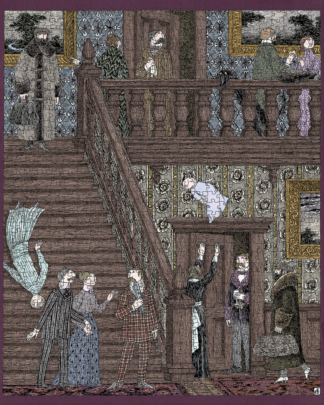 Pomegranate - Edward Gorey: Baby Toss - 1000 Piece Jigsaw Puzzle