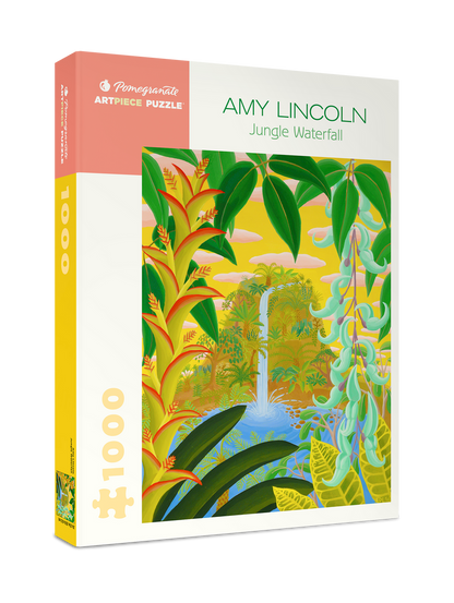 Pomegranate - Amy Lincoln: Jungle Waterfall - 1000 Piece Jigsaw Puzzle