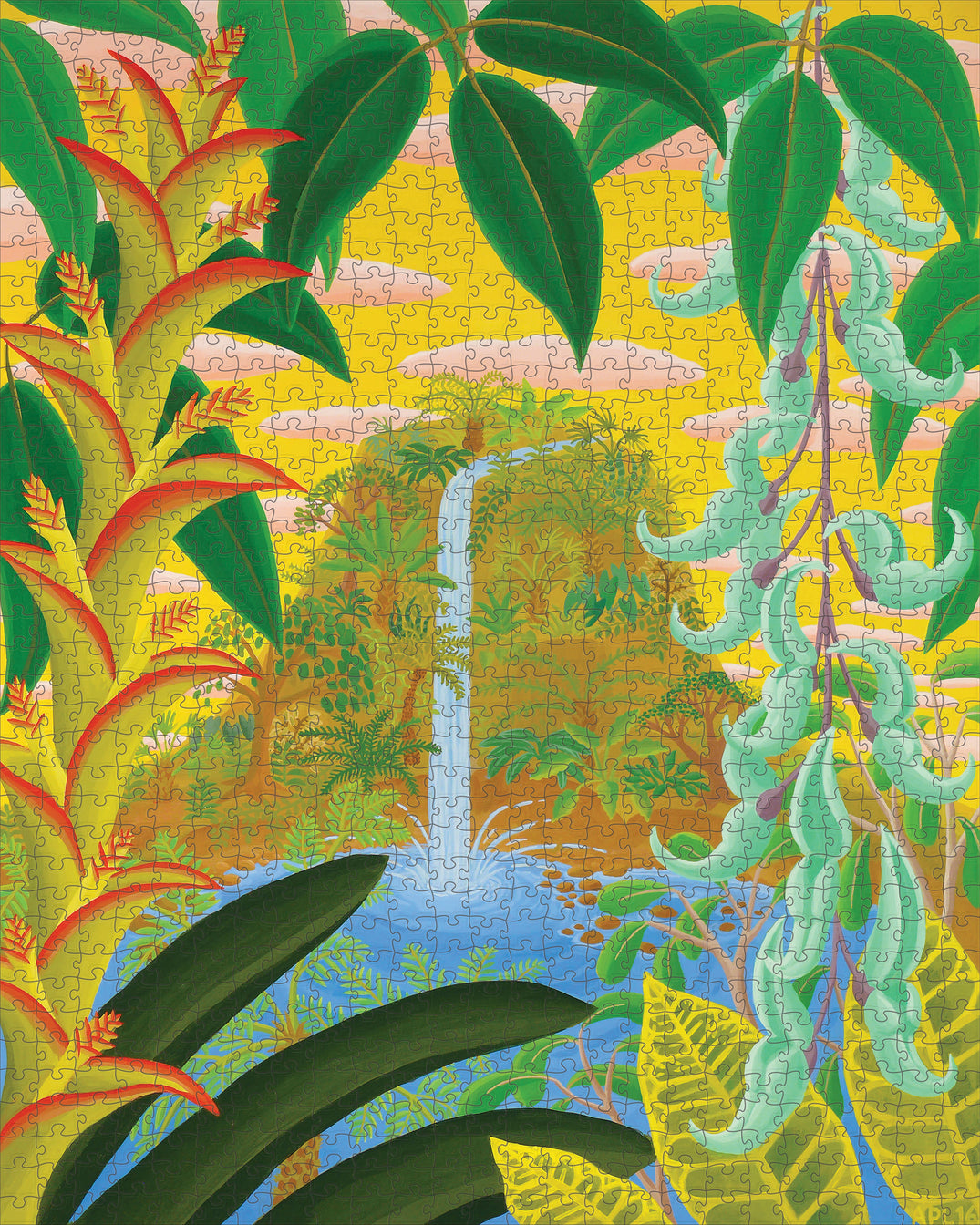 Jungle Waterfall by Amy Lincoln – 1000 Piece Jigsaw Puzzle (Pomegranate)