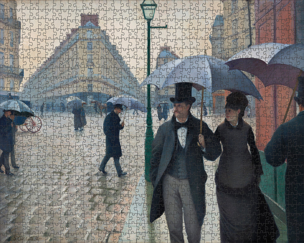 Paris Street; Rainy Day by Gustave Caillebotte – 1000 Piece Jigsaw Puzzle (Pomegranate)