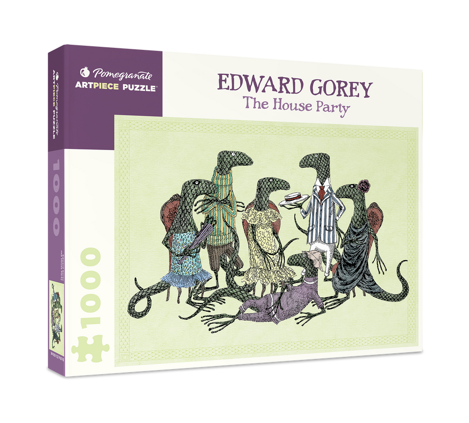 The House Party by Edward Gorey – 1000 Piece Jigsaw Puzzle (Pomegranate)