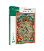 Tibetan Wheel of Life – 1000 Piece Jigsaw Puzzle (Pomegranate) - Completed Puzzle