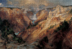 The Grand Canyon of the Yellowstone by Thomas Moran – 1000 Piece Jigsaw Puzzle (Pomegranate)