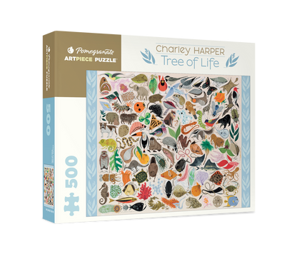 Pomegranate - Charley Harper: Tree of Life - 500 Piece Jigsaw Puzzle