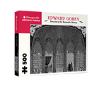 Dracula in Dr. Seward's Library by Edward Gorey – 500 Piece Jigsaw Puzzle (Pomegranate)