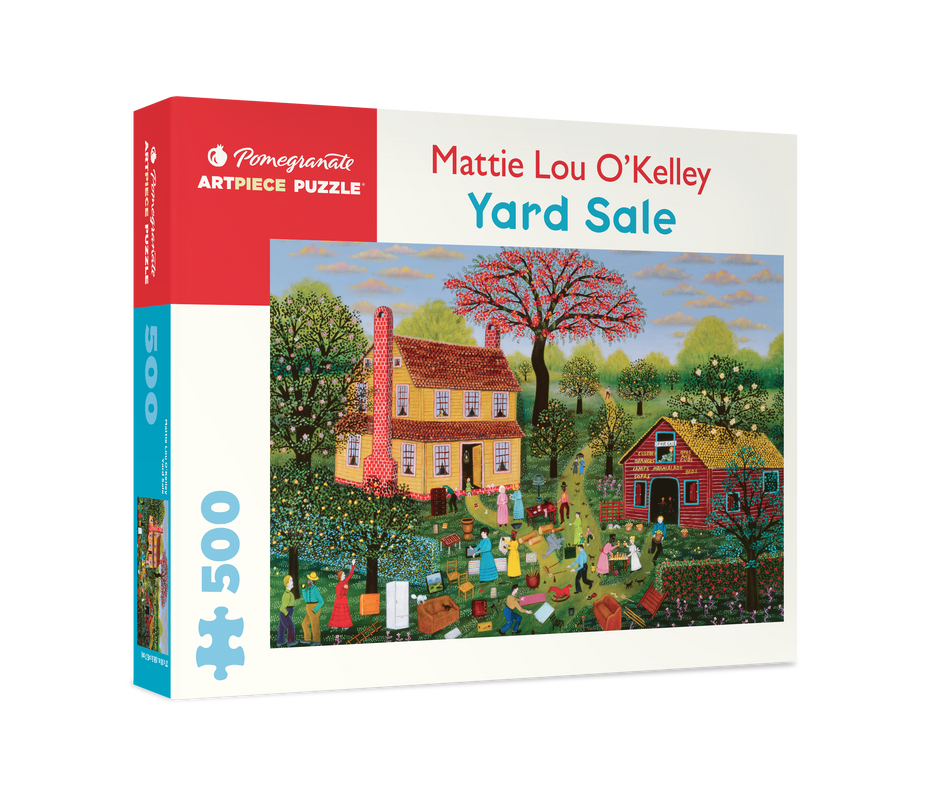 Yard Sale by Mattie Lou O'Kelley – 500 Piece Jigsaw Puzzle (Pomegranate)