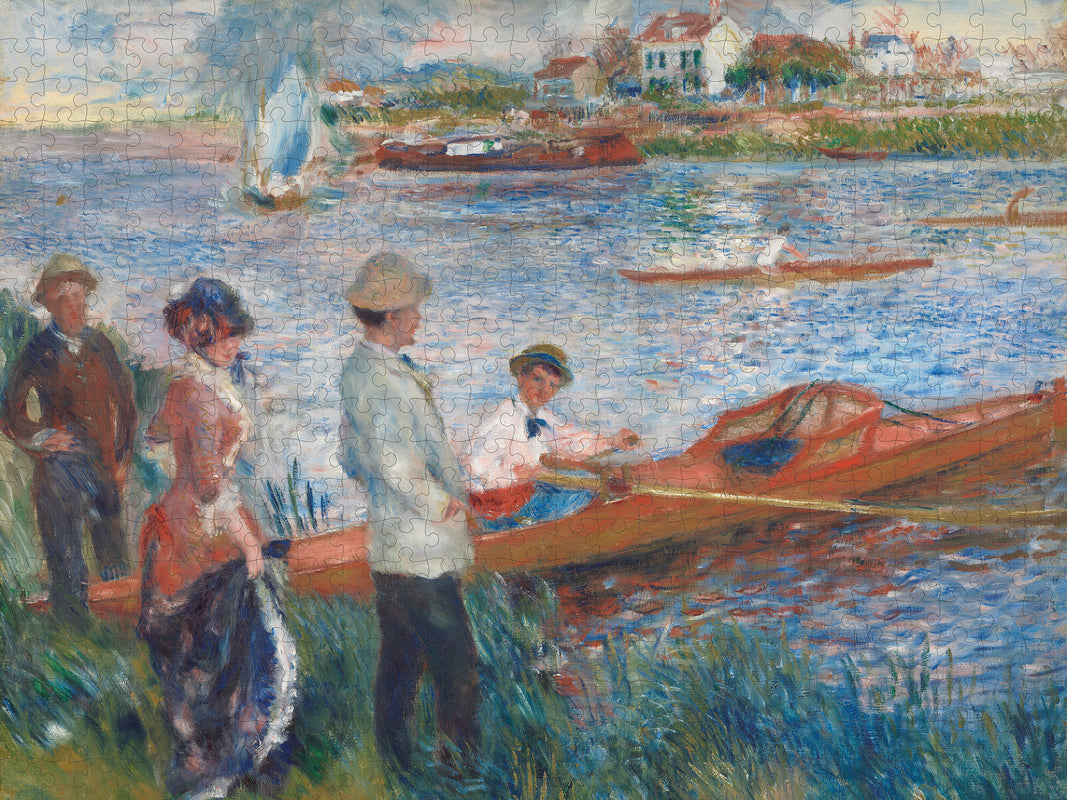 Oarsmen at Chatou by Auguste Renoir – 500 Piece Jigsaw Puzzle (Pomegranate)