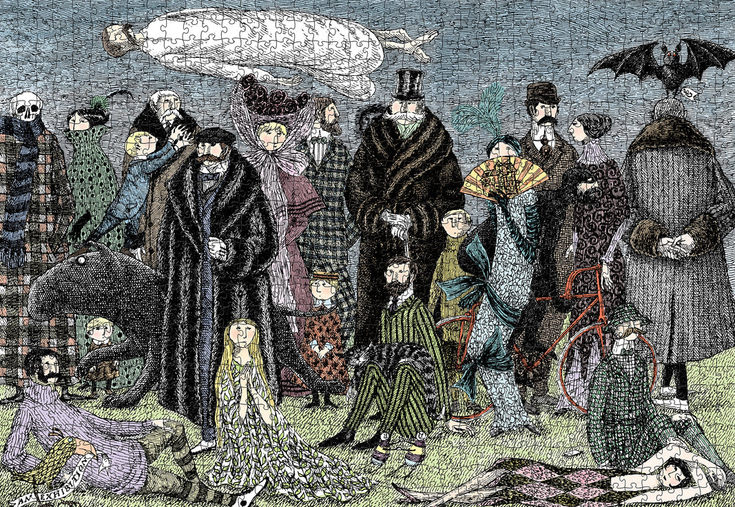 1000 Piece Jigsaw Puzzle by Edward Gorey (Pomegranate)