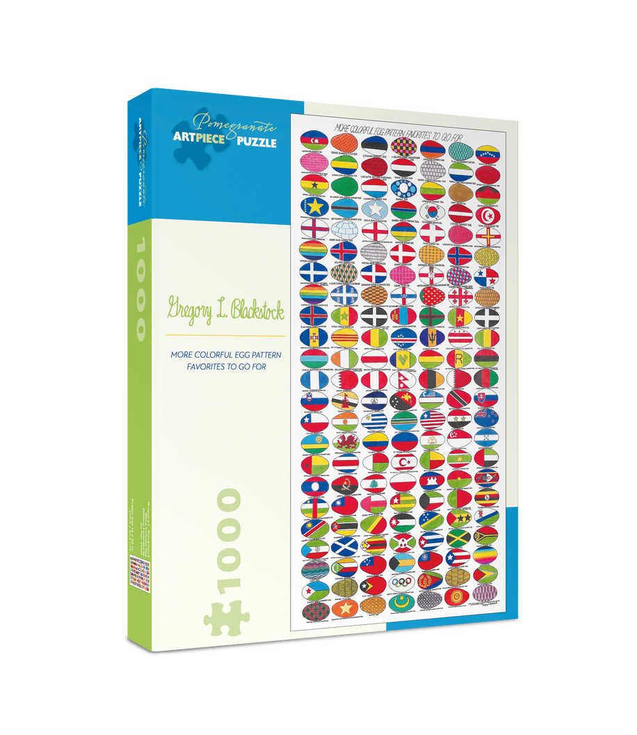 More Colorful Egg Pattern Favorites to Go For by Gregory L. Blackstock – 1000 Piece Jigsaw Puzzle (Pomegranate)