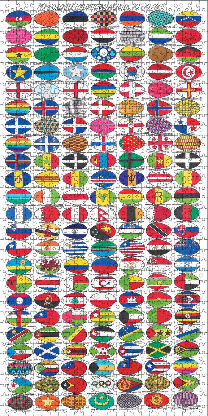 More Colorful Egg Pattern Favorites to Go For by Gregory L. Blackstock – 1000 Piece Jigsaw Puzzle (Pomegranate)
