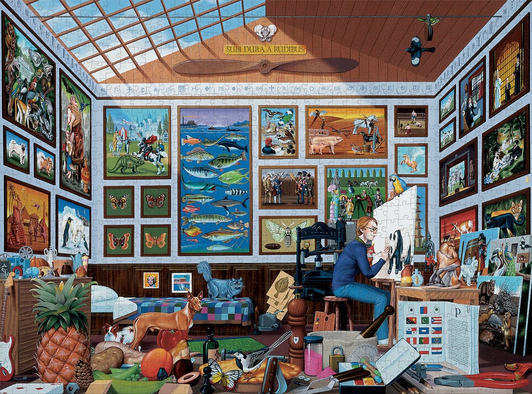 The Ultimate Alphabet: The Letter P by Mike Wilks – 1000 Piece Jigsaw Puzzle (Pomegranate)