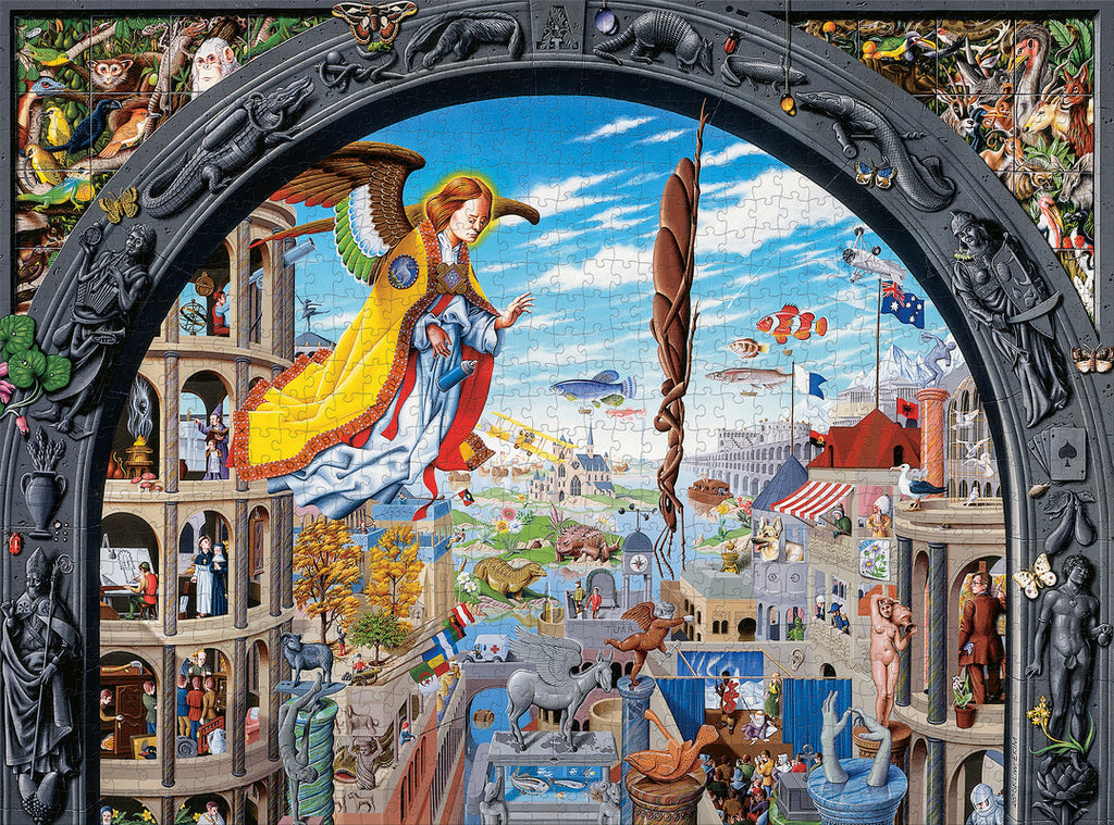 The Ultimate Alphabet: The Letter A by Mike Wilks – 1000 Piece Jigsaw Puzzle (Pomegranate)