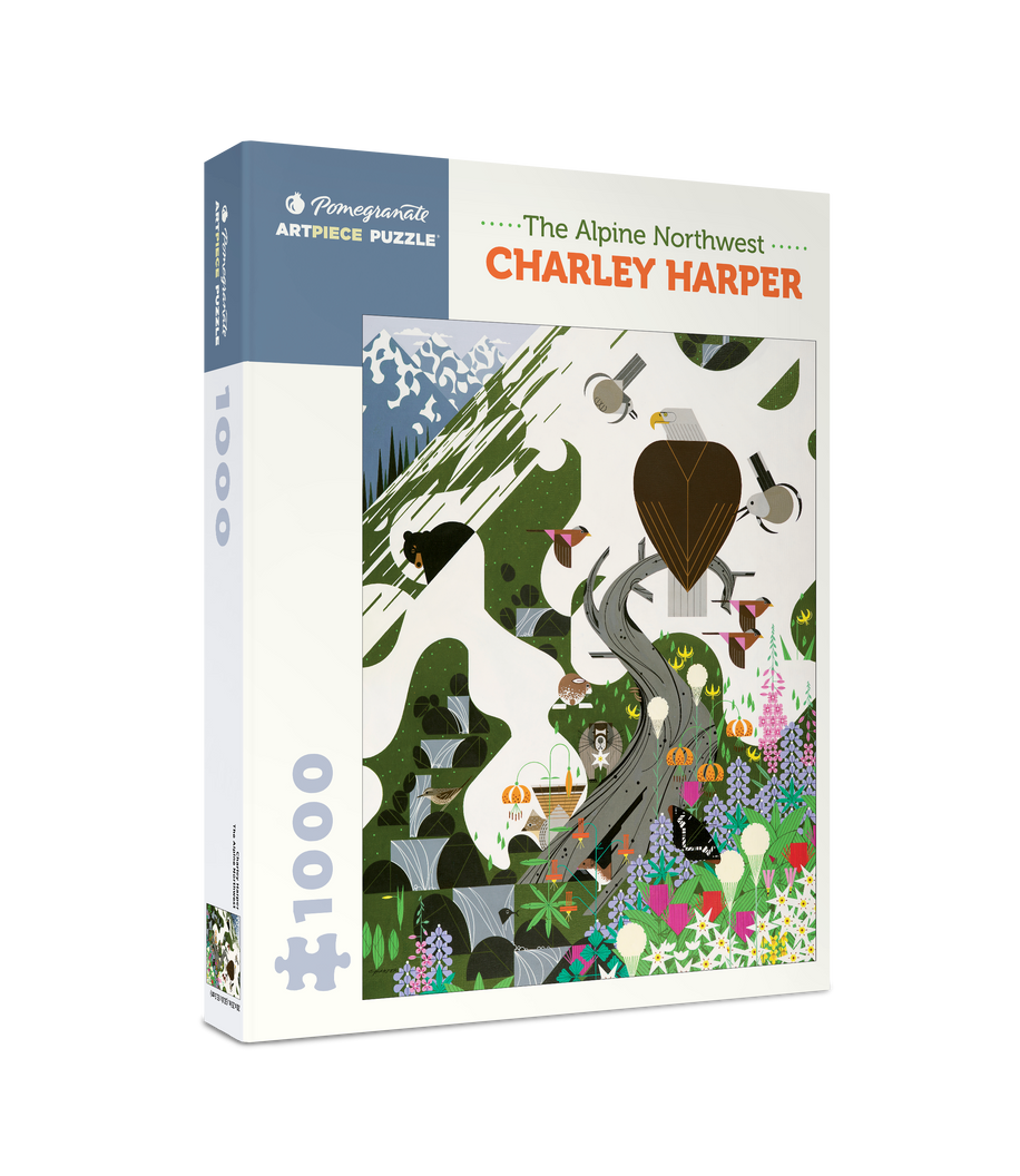 Pomegranate - Charley Harper: The Alpine Northwest - 1000 Piece Jigsaw Puzzle