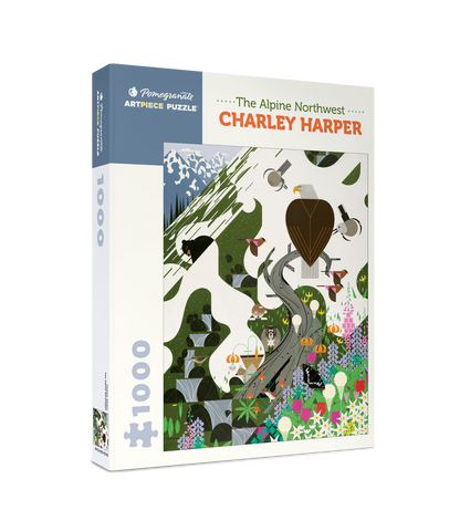 Pomegranate - Charley Harper: The Alpine Northwest - 1000 Piece Jigsaw Puzzle