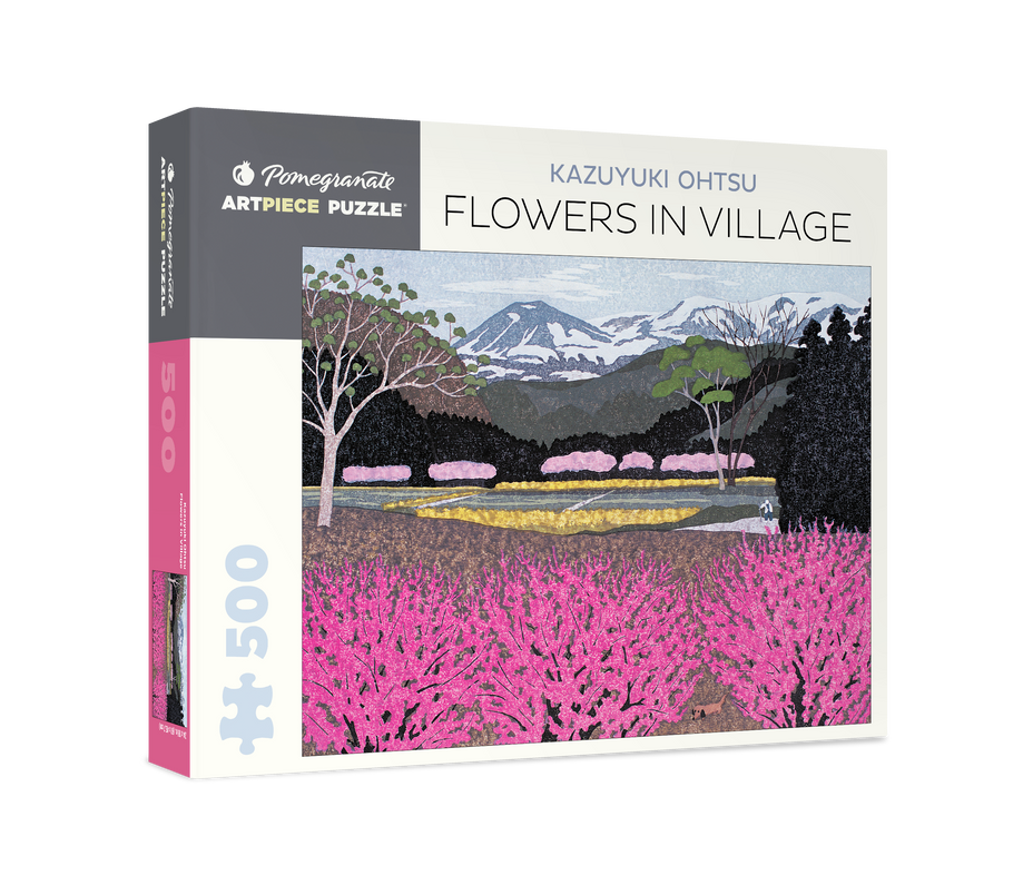 Pomegranate - Kazuyuki Ohtsu: Flowers in Village - 500 Piece Jigsaw Puzzle