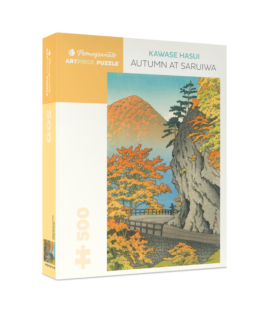 Autumn at Saruiwa by Kawase Hasui – 500 Piece Jigsaw Puzzle (Pomegranate)