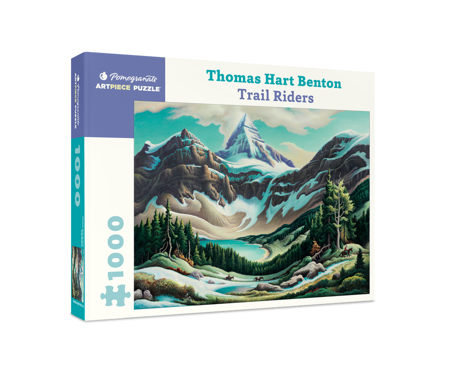 Pomegranate - Thomas Hart Benton: Trail Riders - 1000 Piece Jigsaw Puzzle