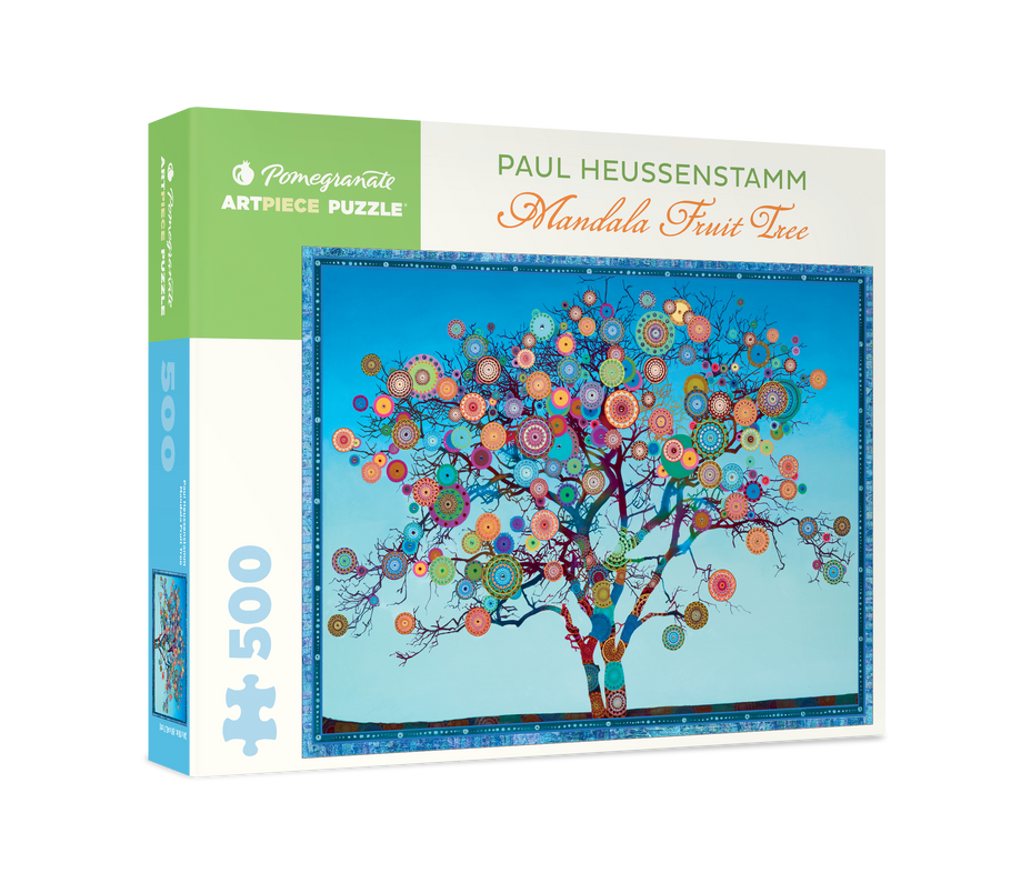 Mandala Fruit Tree by Paul Heussenstamm – 500 Piece Jigsaw Puzzle (Pomegranate)