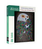 Colourful Wild Owl by Ningiukulu Teevee – 500 Piece Jigsaw Puzzle (Pomegranate)