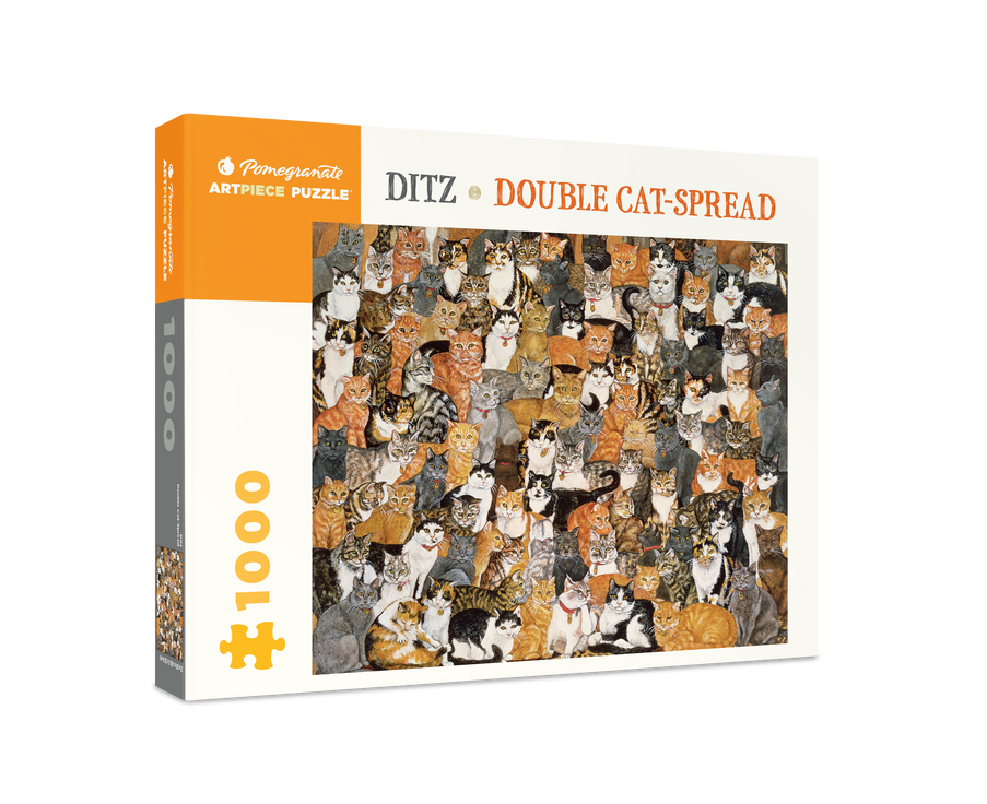 Pomegranate - Ditz: Double Cat-Spread - 1000 Piece Jigsaw Puzzle