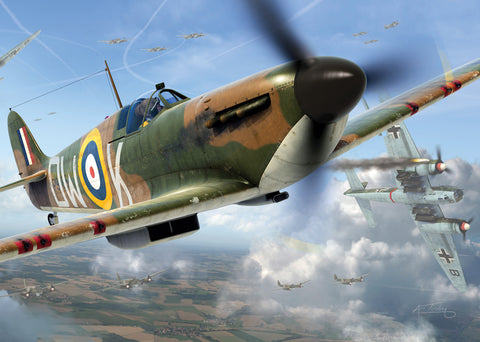 Artwork: Airfix Supermarine Spitfire Mk.Ia – 3000 Piece Jigsaw Puzzle (Kidicraft)
