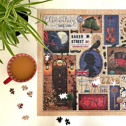 Gibsons - Sherlock Holmes - Book Club - 1000 Piece Jigsaw Puzzle