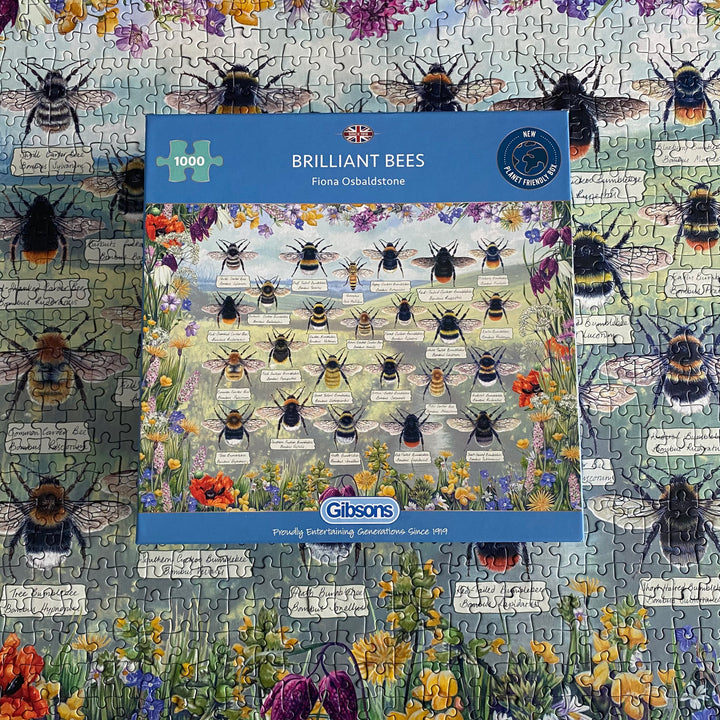 Brilliant Bees – 1000 Piece Jigsaw Puzzle (Gibsons)