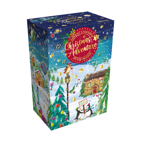 Box, turned right: Christmas Advent Jigsaw Calandar – 1000 Piece Jigsaw Puzzle (Gibsons)